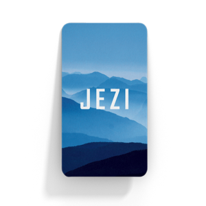 "Front of Jezi Card"