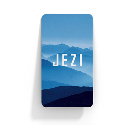 "Front of Jezi Card"