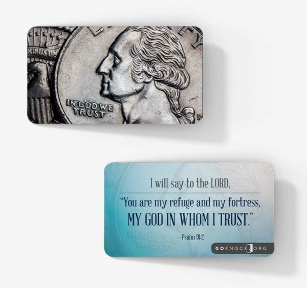 "In God we trust card"