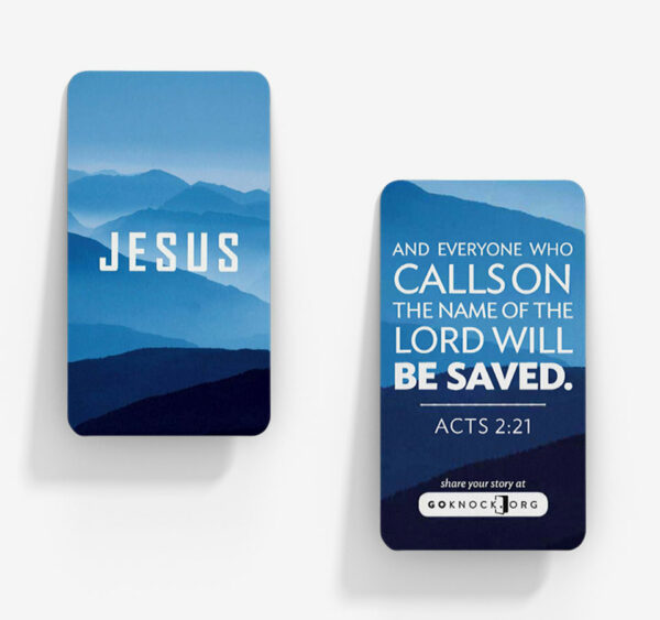 "Front and back of Jesus card"