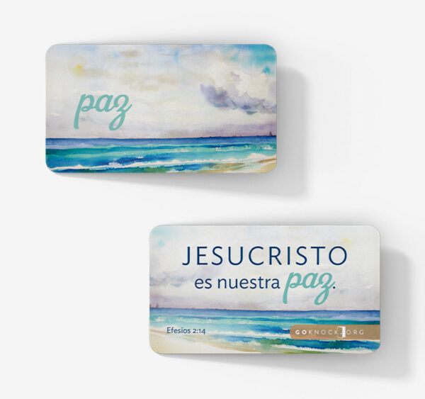 "Front and back of Paz card"