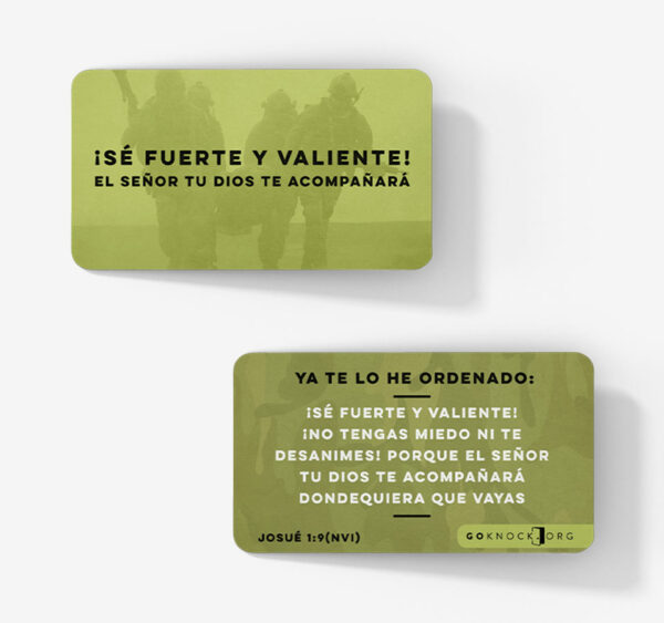 "Front and back of Se Fuerte card"